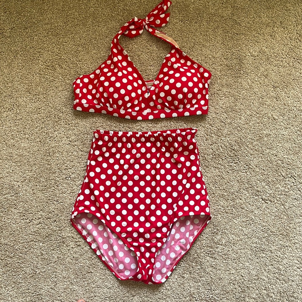 Swimsuits for All Polka Dot Bikini